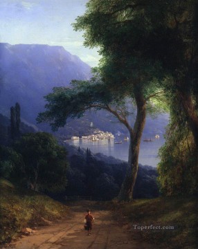 Vista desde Livadia 1861 Romántico Ivan Aivazovsky ruso Pinturas al óleo